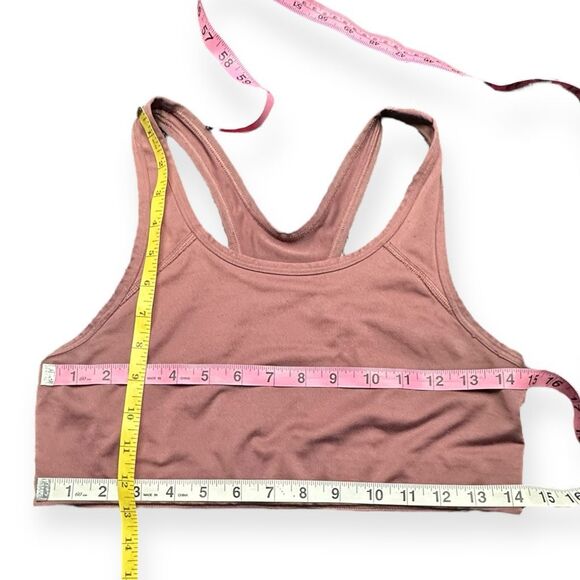 PINK VICTORIA’S SECRET Women’s Mauve Racerback Sports Bra Size Medium - Picture 3 of 3